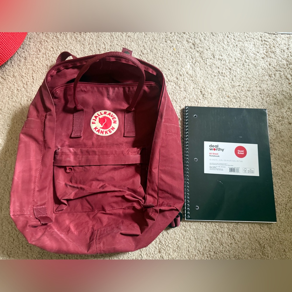 FjallRaven Kanken Red Bag Large